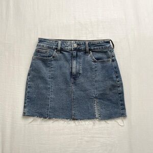 PacSun Distressed Blue Mini Skirt